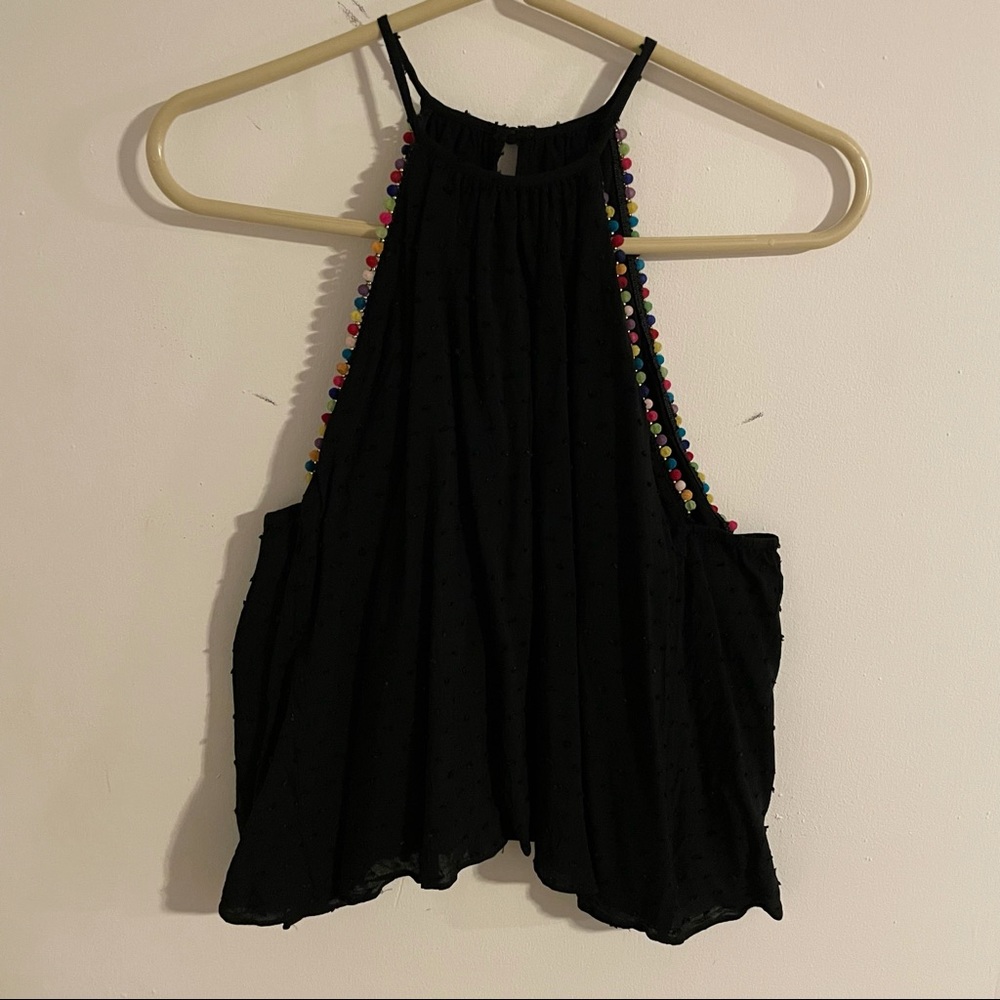 Pom Halter Tank Top